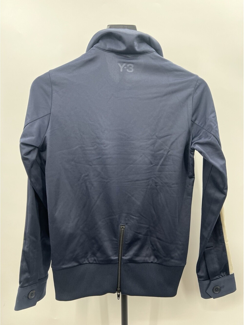 Y-3 Yohji Yamamoto Track Top Navy Cream Firebird Half Zip Kangaroo NWT XXS - Picture 2 of 3